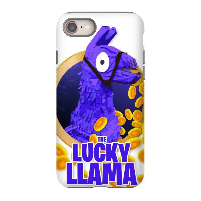 iPhone 8 StrongFit The lucky llama by Carlos Maciel