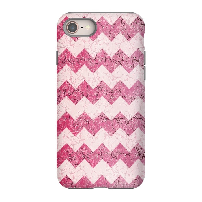 iPhone 8 StrongFit Pink chevron by Jms