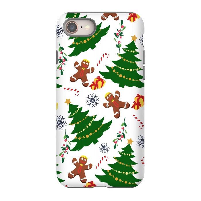 iPhone 8 StrongFit Holly Jolly Christmas by Allgirls Studio
