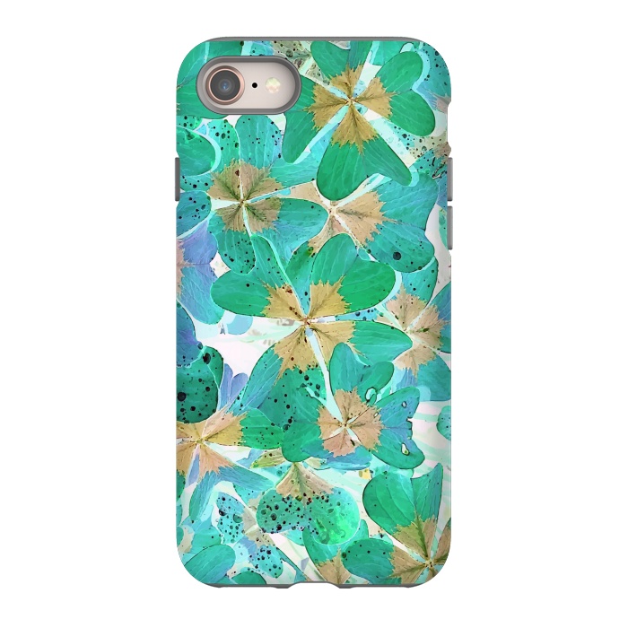 iPhone 8 StrongFit Lucky Leaves v2 by Creativeaxle