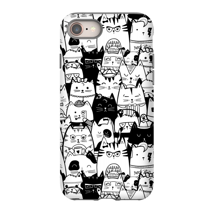 iPhone 8 StrongFit Itty Bitty Kitty Committee by Noonday Design