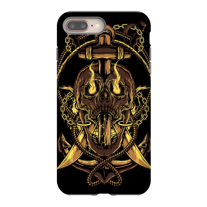 iPhone 8 plus StrongFit Death Pirate by Afif Quilimo