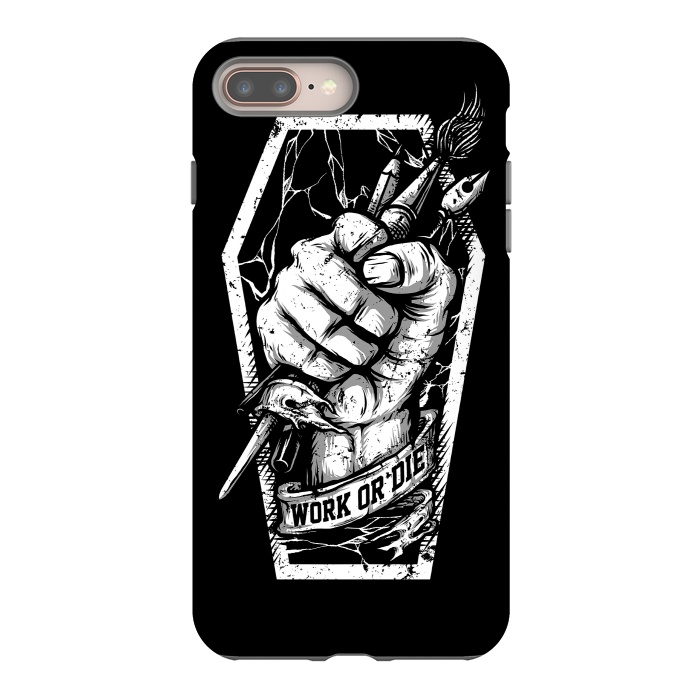 iPhone 8 plus StrongFit Work or Die by Afif Quilimo