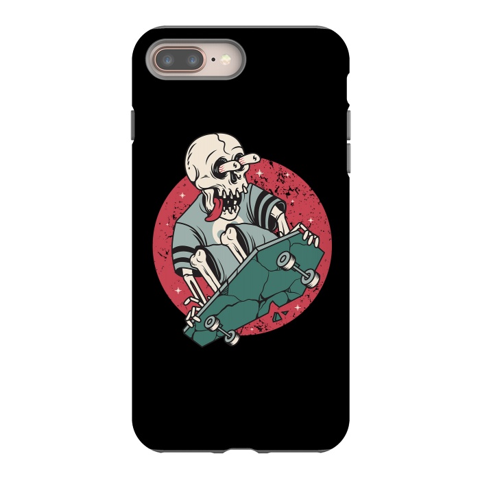 iPhone 8 plus StrongFit Skullboarding by Afif Quilimo