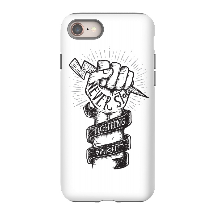 iPhone 8 StrongFit Never Stop Fighting Spirit by Afif Quilimo