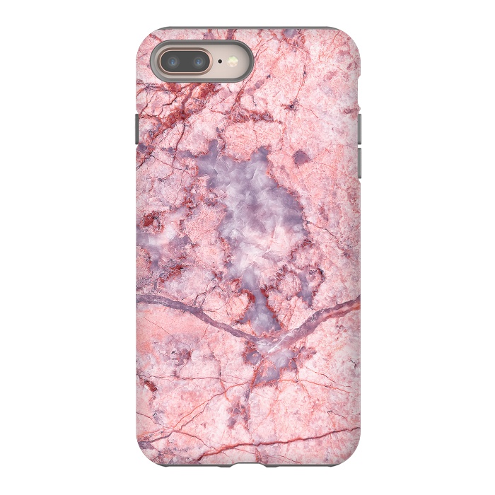 iPhone 8 plus StrongFit Pink Marble by Art Design Works