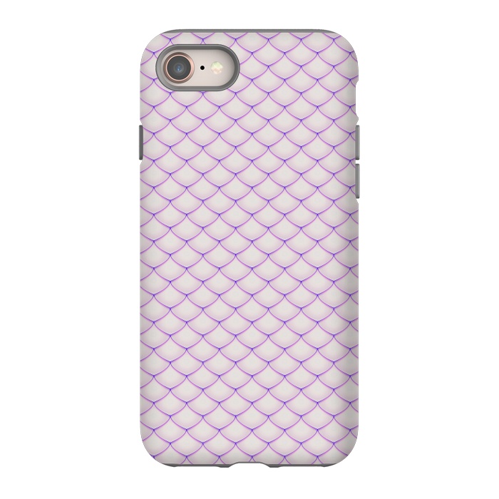 iPhone 8 StrongFit Pink Fish Scale Pattern by Art Design Works