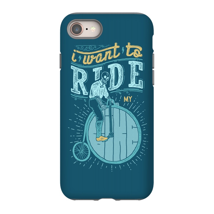 iPhone 8 StrongFit I want to ride my bike by Afif Quilimo