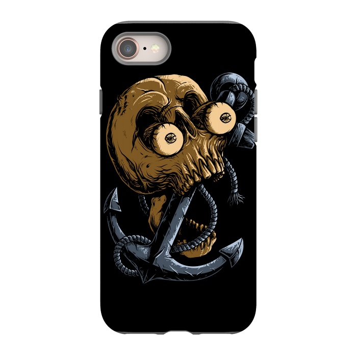 iPhone 8 StrongFit Skull Anchor by Afif Quilimo
