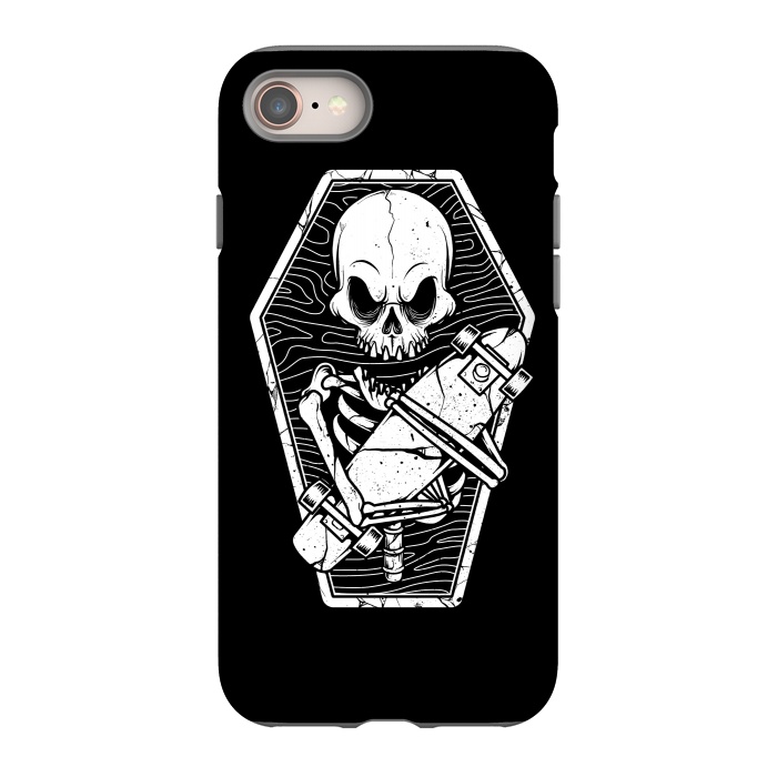 iPhone 8 StrongFit Skull Until the End by Afif Quilimo