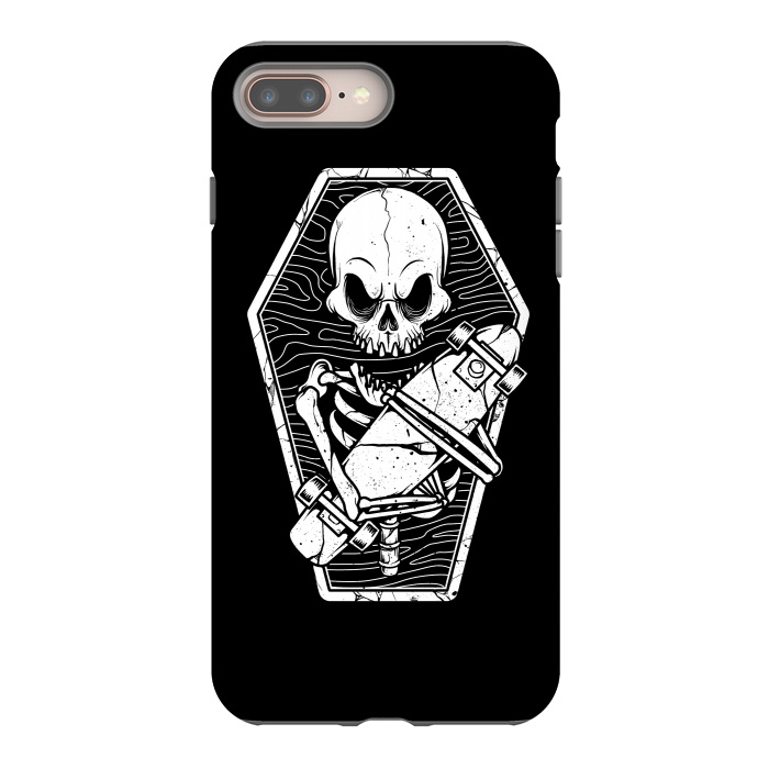iPhone 8 plus StrongFit Skull Until the End by Afif Quilimo