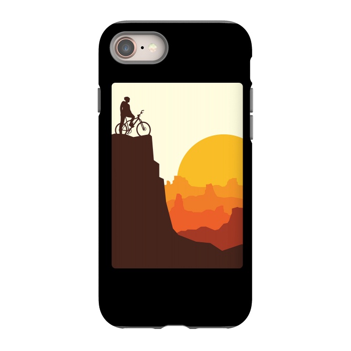 iPhone 8 StrongFit Mountain Biker by Afif Quilimo