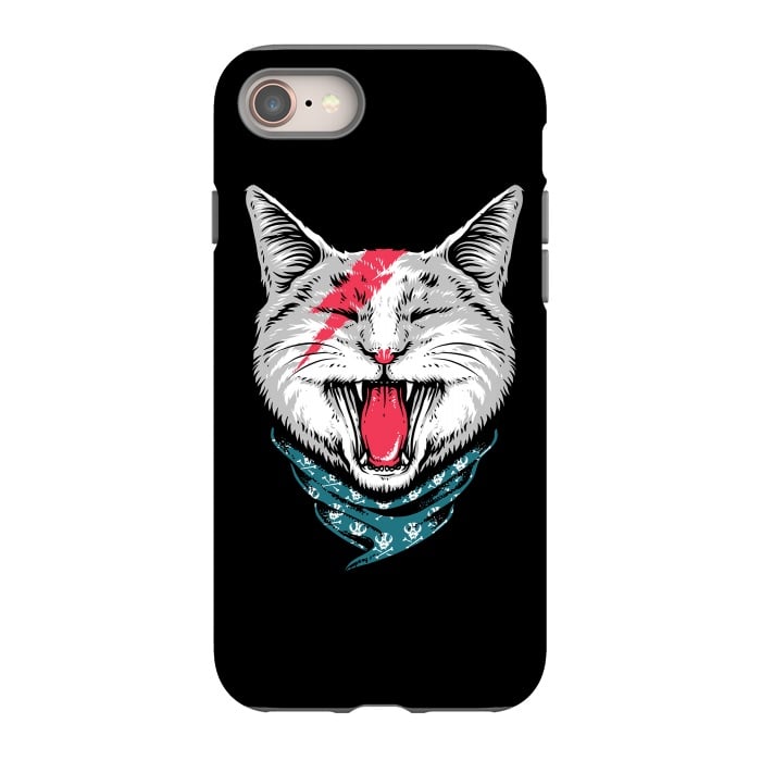 iPhone 8 StrongFit Cat Rock by Afif Quilimo