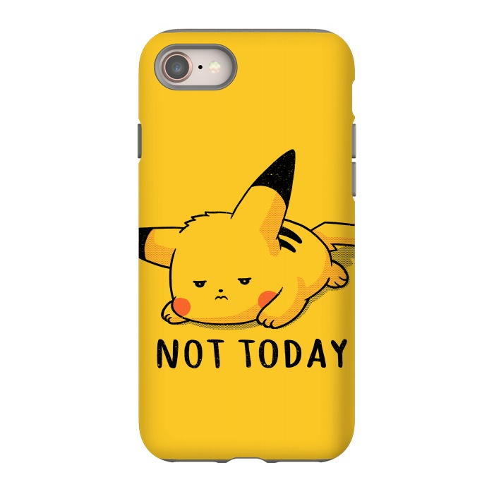 iPhone 8 StrongFit Pikachu Not Today by eduely