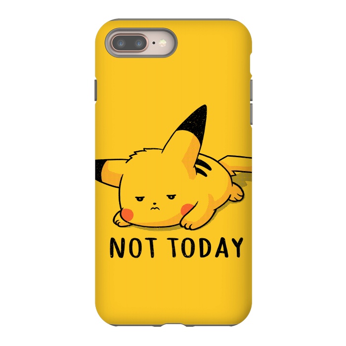 iPhone 8 plus StrongFit Pikachu Not Today by eduely