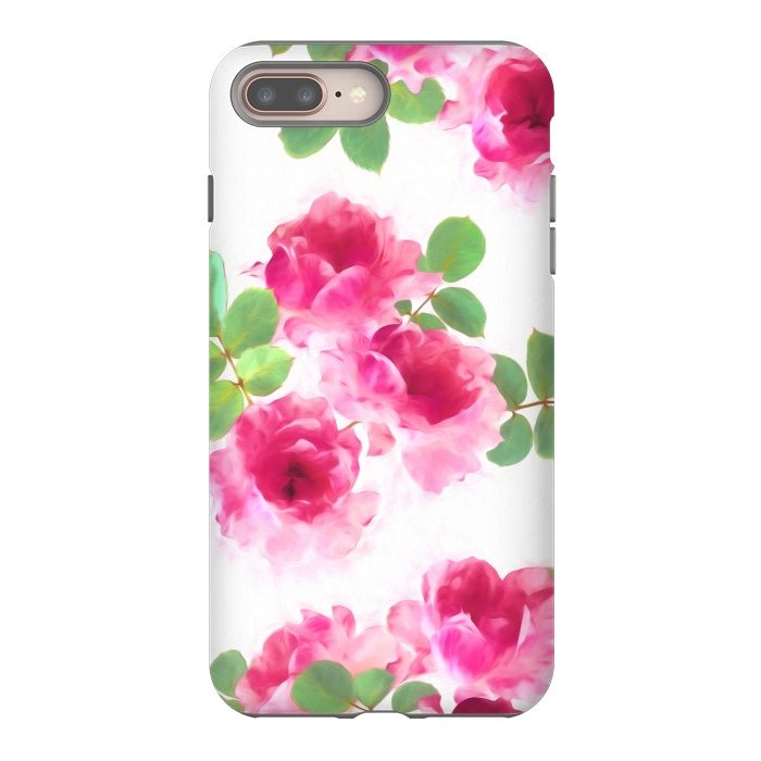 iPhone 8 plus StrongFit Candy Roses by Micklyn Le Feuvre