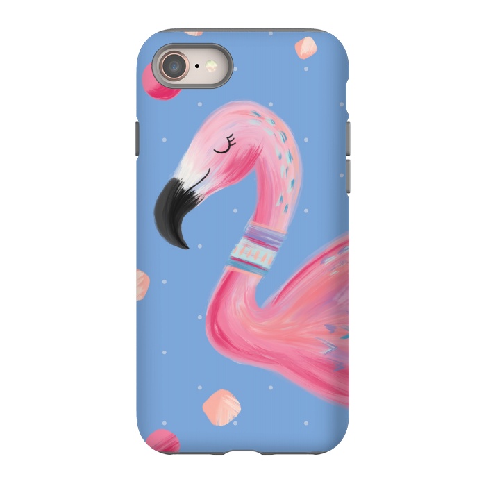 iPhone 8 StrongFit Fancy Flamingo by Noonday Design