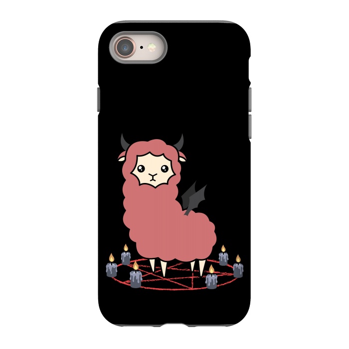 iPhone 8 StrongFit Llama demon by Laura Nagel