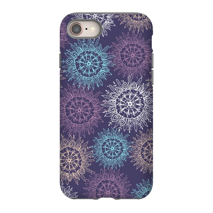 iPhone 8 StrongFit Purple Pattern  by Rose Halsey