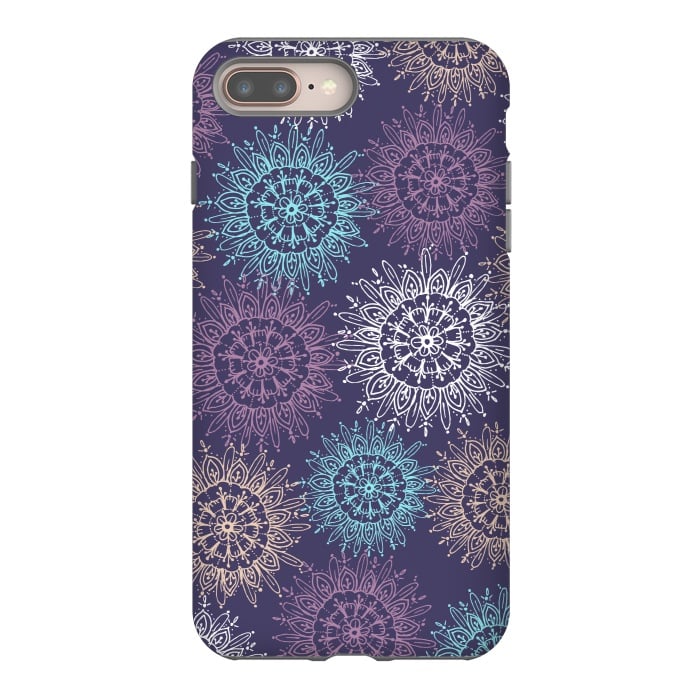 iPhone 8 plus StrongFit Purple Pattern  by Rose Halsey