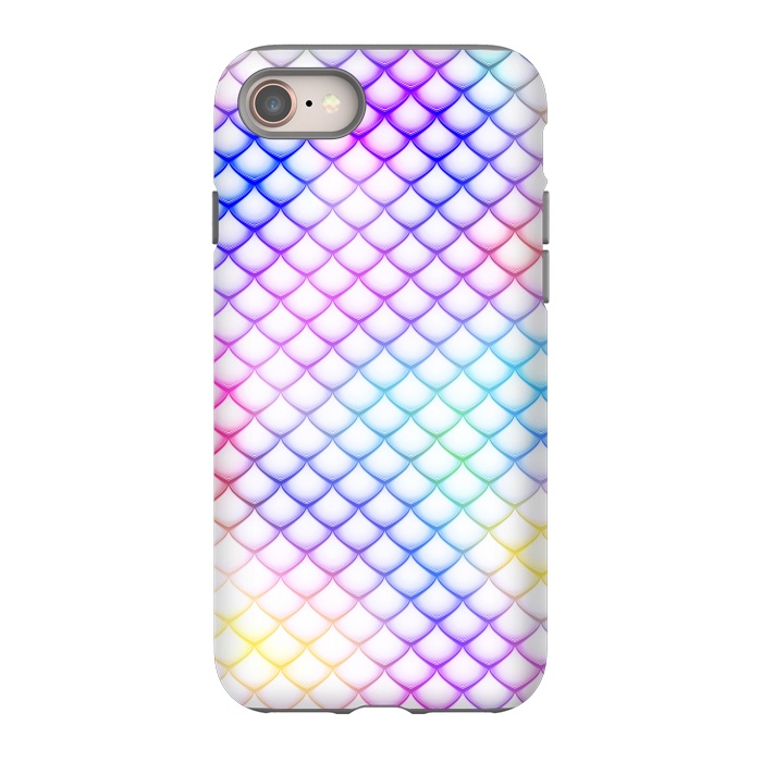 iPhone 8 StrongFit Colorful Mermaid Scales by Art Design Works