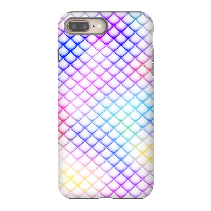 iPhone 8 plus StrongFit Colorful Mermaid Scales by Art Design Works