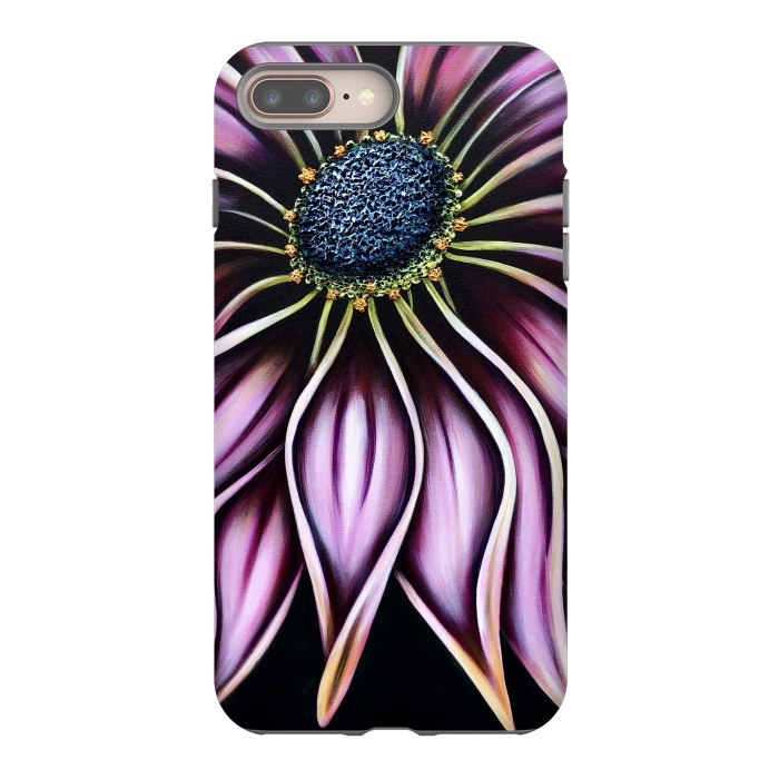 iPhone 8 plus StrongFit Wild Cone Flower by Denise Cassidy Wood