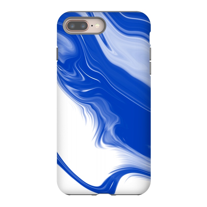 iPhone 8 plus StrongFit Blue Waves by Ashley Camille