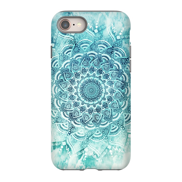 iPhone 8 StrongFit Mandala turquoise by Jms