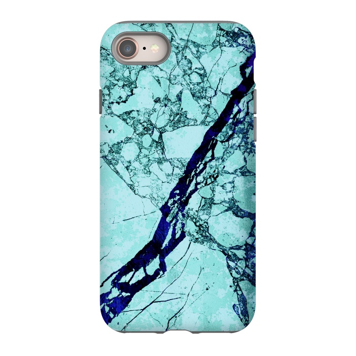 iPhone 8 StrongFit Turquoise blue marble by Oana 