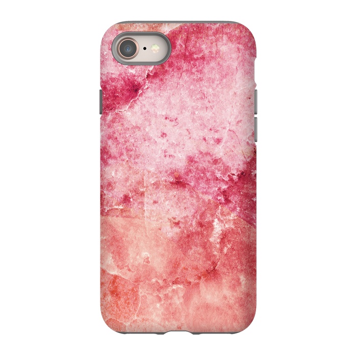 iPhone 8 StrongFit Pink peach marble art by Oana 
