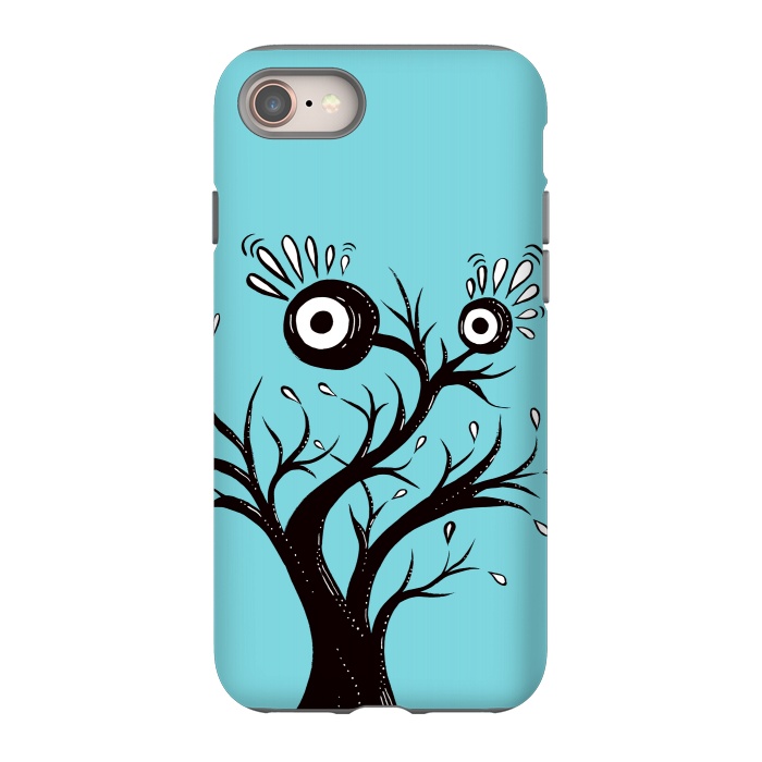iPhone 8 StrongFit Tree Monster Weird Ink Drawing by Boriana Giormova
