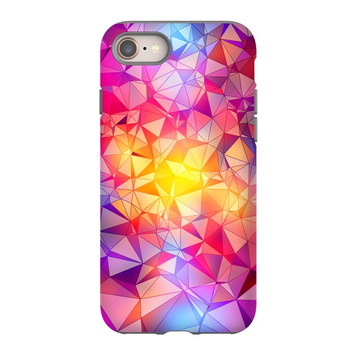 iPhone 8 StrongFit Colorful Low Poly Design by Art Design Works