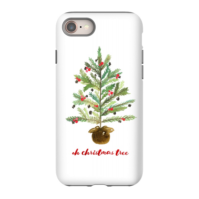 iPhone 8 StrongFit Oh Christmas Tree by Noonday Design