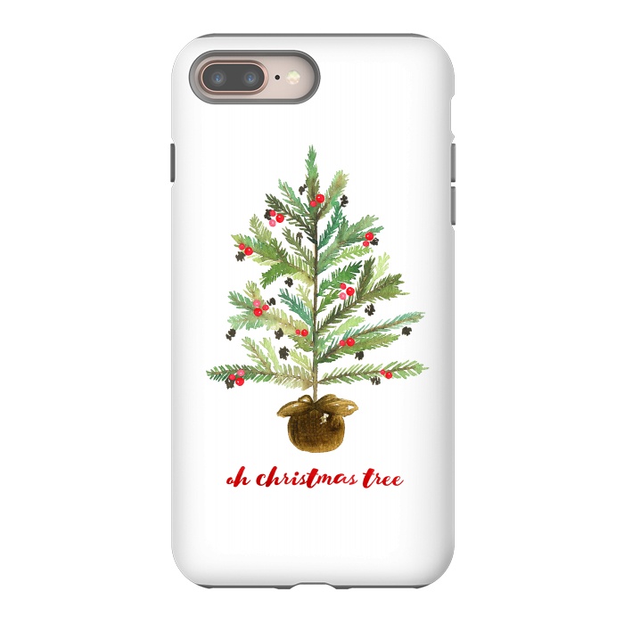 iPhone 8 plus StrongFit Oh Christmas Tree by Noonday Design