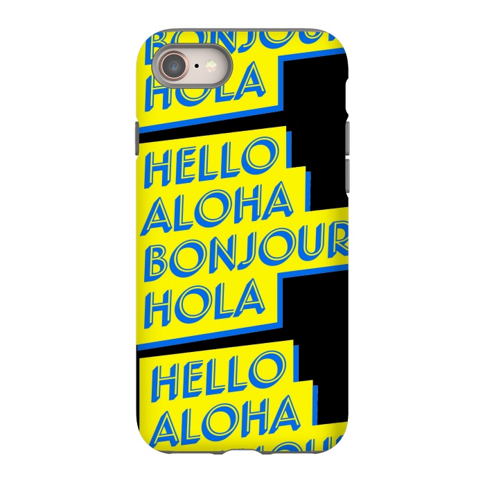 iPhone 8 StrongFit hello aloha by MALLIKA