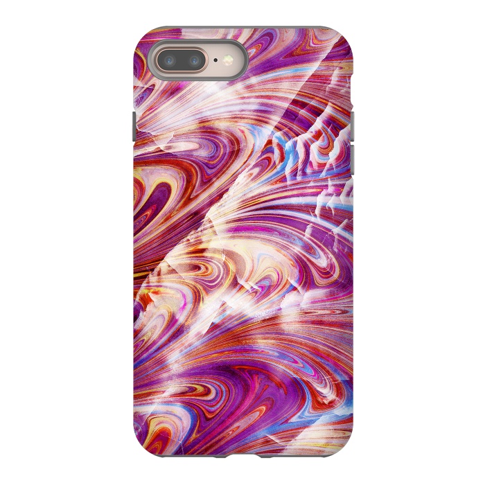 iPhone 8 plus StrongFit Colorful elegant marble art by Oana 