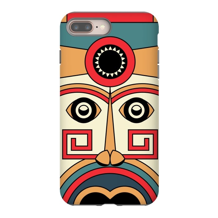 iPhone 8 plus StrongFit aztec mayan mask by TMSarts