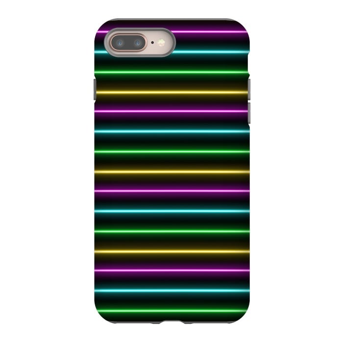 iPhone 8 plus StrongFit Neon by Laura Nagel