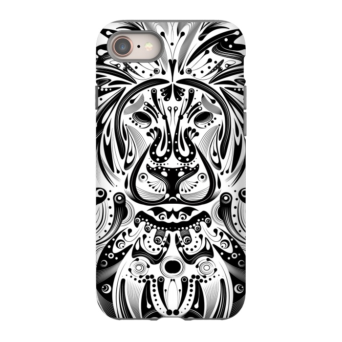 iPhone 8 StrongFit tribal lion by Ancello