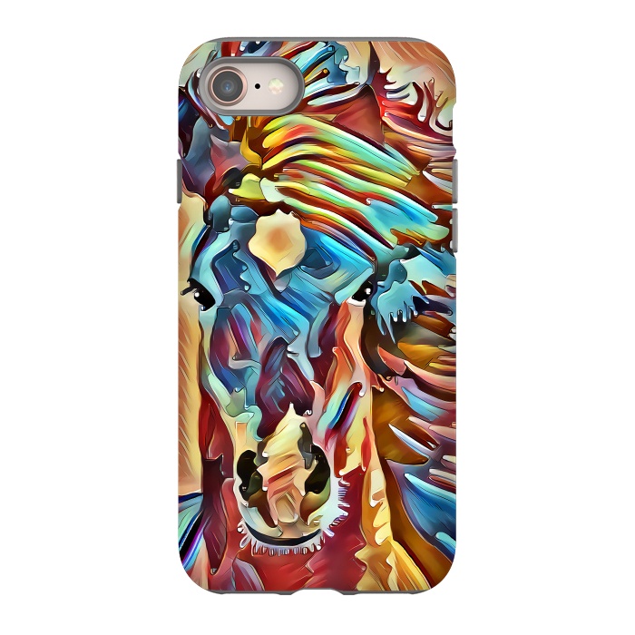 iPhone 8 StrongFit abstract horse by Ancello