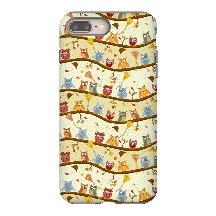 iPhone 8 plus StrongFit autumn owls by Ancello