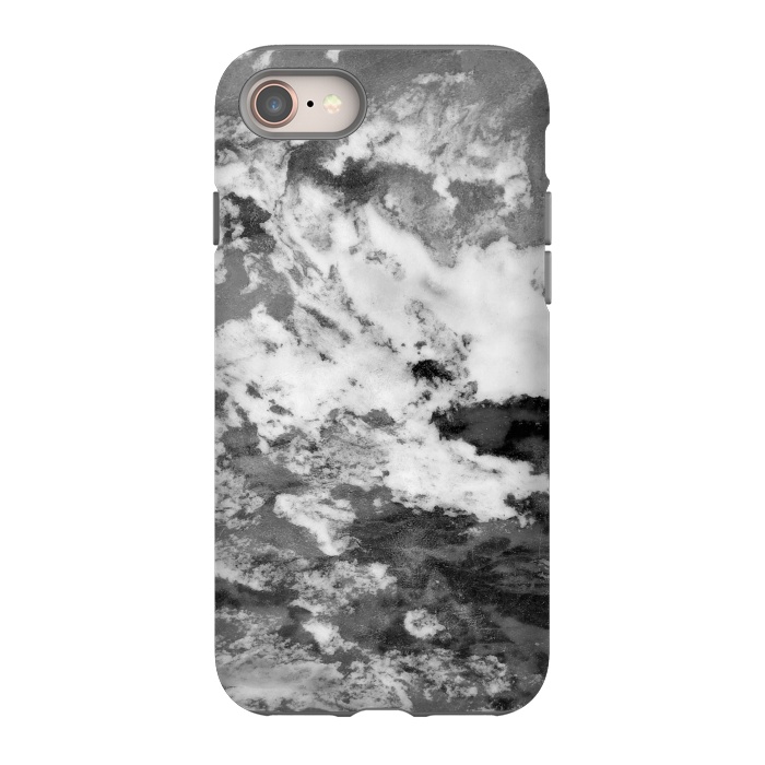iPhone 8 StrongFit Black and White Marble Mountain III by amini54