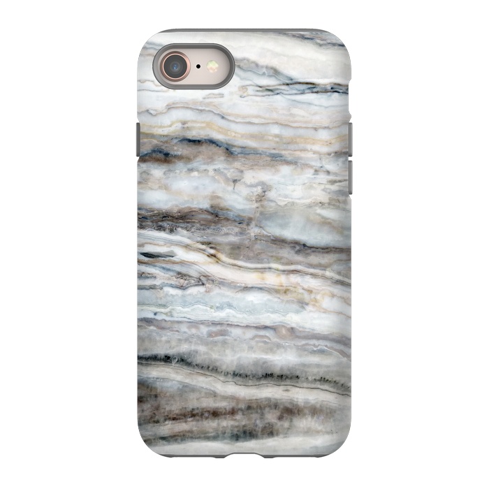 iPhone 8 StrongFit Blue and White Marble I by amini54