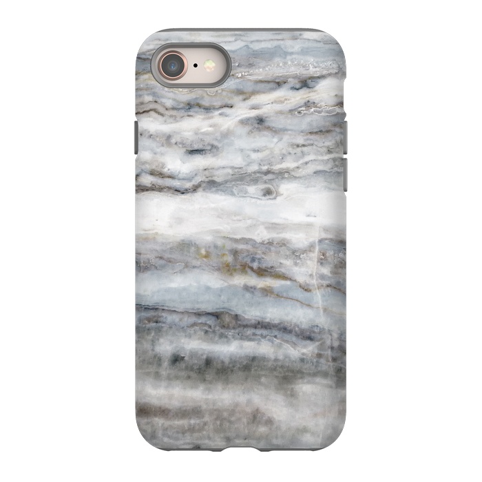 iPhone 8 StrongFit Blue and White Marble II by amini54
