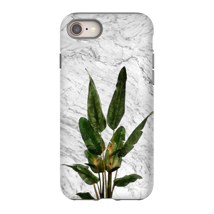 iPhone 8 StrongFit Bird of Paradise Plant on White by amini54
