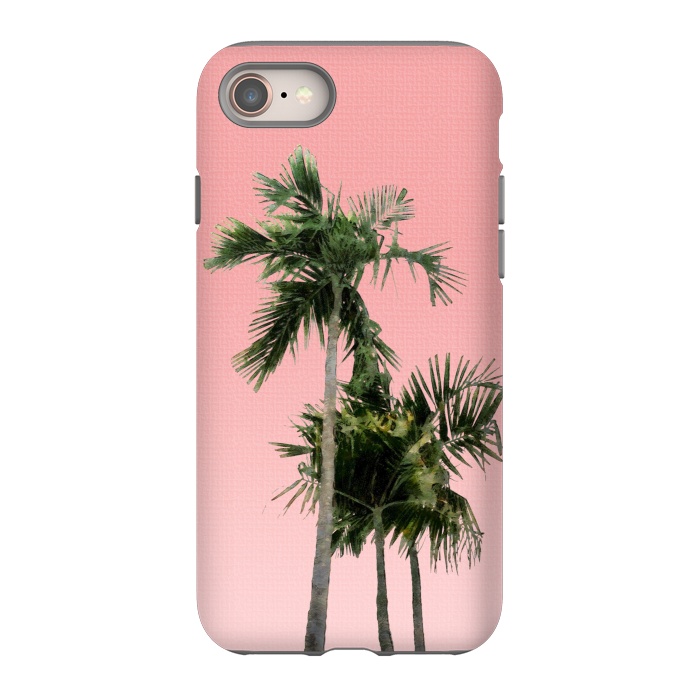iPhone 8 StrongFit Palm Trees on Pink by amini54