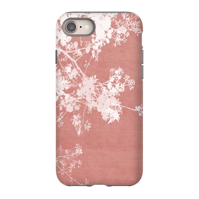 iPhone 8 StrongFit  Flowering Tree on Red by amini54