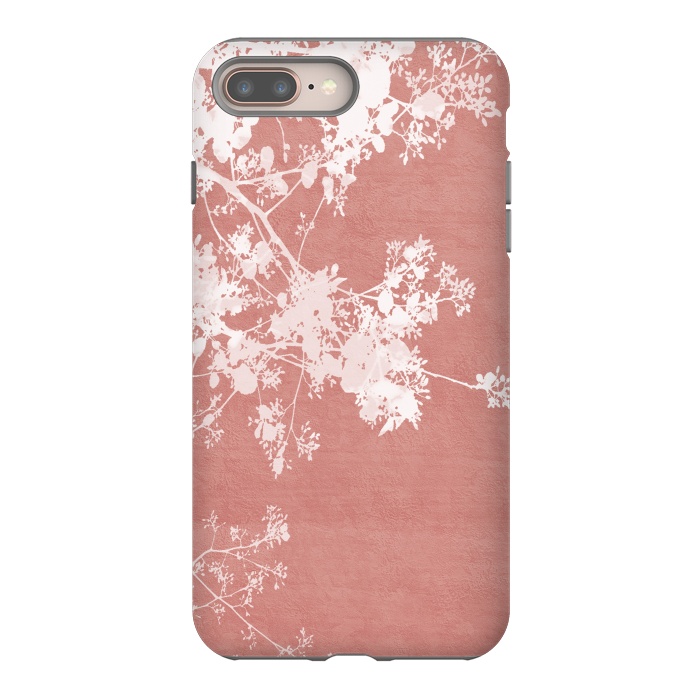 iPhone 8 plus StrongFit  Flowering Tree on Red by amini54