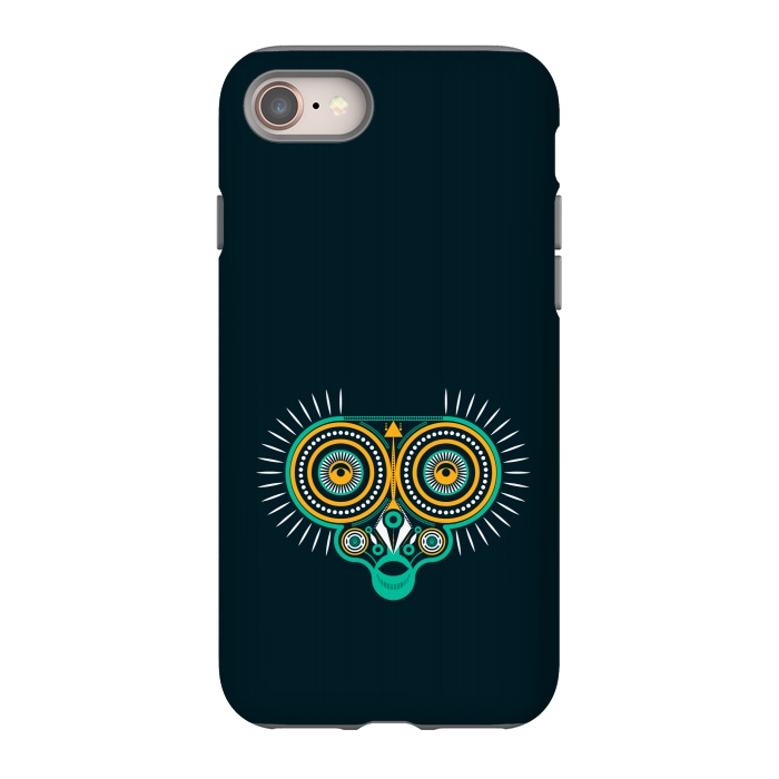 iPhone 8 StrongFit horned owl tattoo tribal by TMSarts